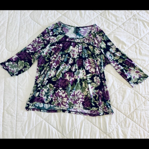 Olivia Paige Tops - OLIVIA PAIGE Draped Floral Top-3X